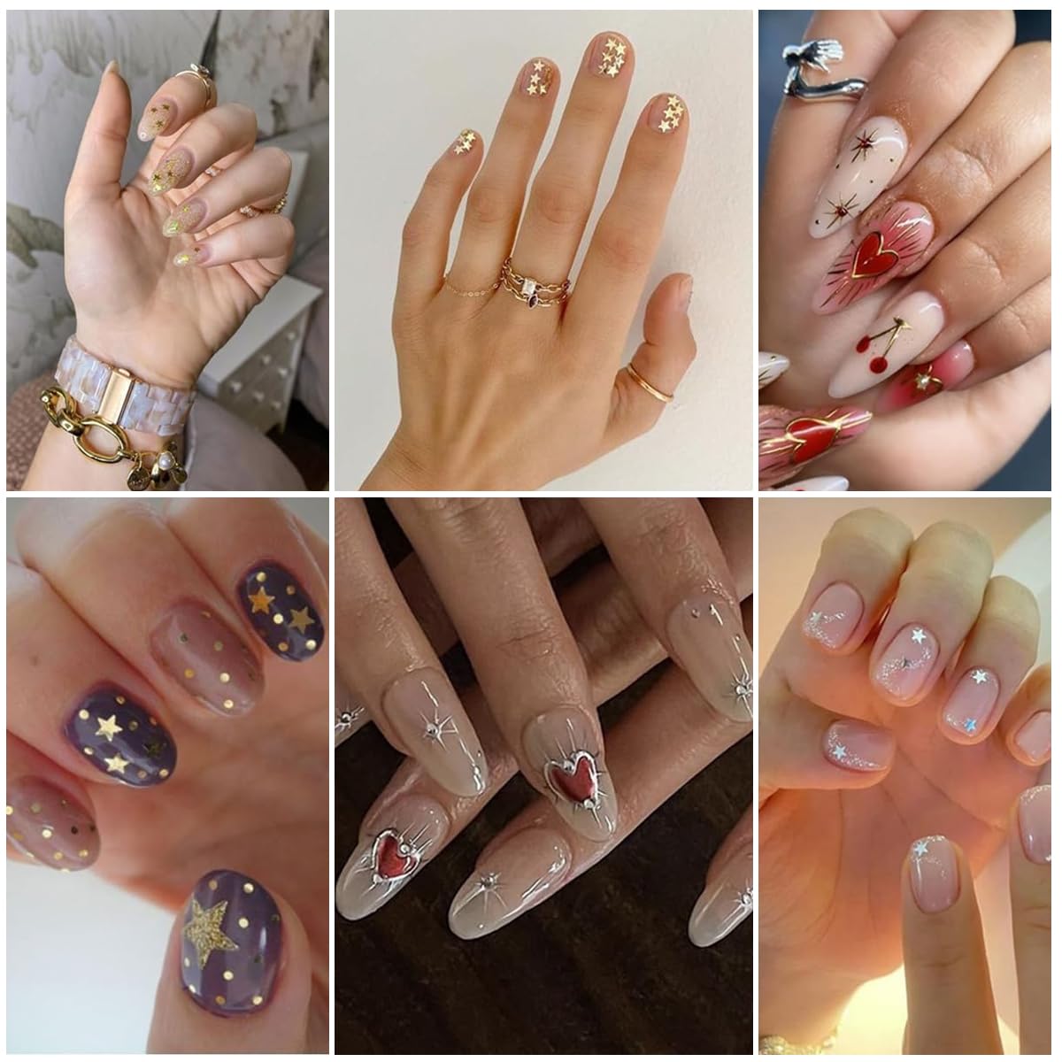 MAYCREATE 9 Sheet 3D Nail Art Decal Charm Stickers Self-Adhesive Embossed Crescent Sun Nail Art Stickers Decals Extension Nail Decal Stickers Nail Art Design Decoration MAYCREATE 9 Sheet 3D Nail Art Decal Charm Stickers Self-Adhesive Embossed Crescent Sun Nail Art Stickers Decals Extension Nail Decal Stickers Nail Art Design Decoration
